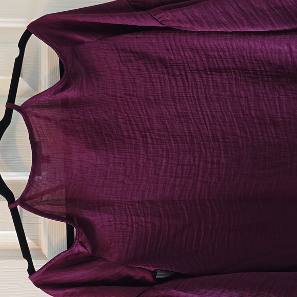 SAM AND JESS BRAND WOMEN'S JUNIOR BURGUNDY COLD SHOULDER TOP SIZE SMALL - Picture 10 of 16